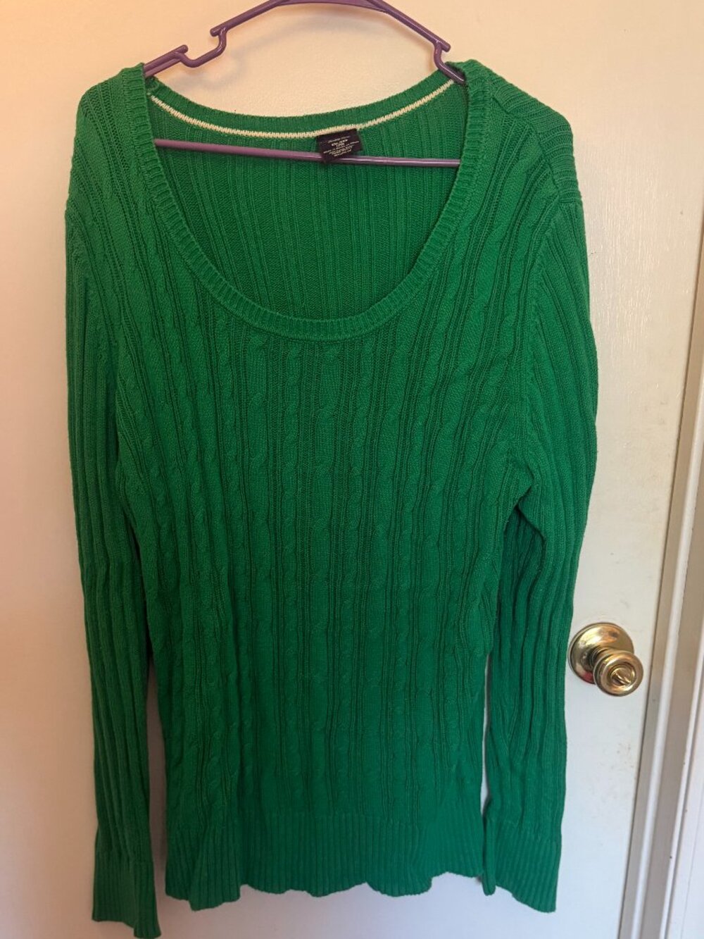 Faded Glory Kelly Green Sweater W 20